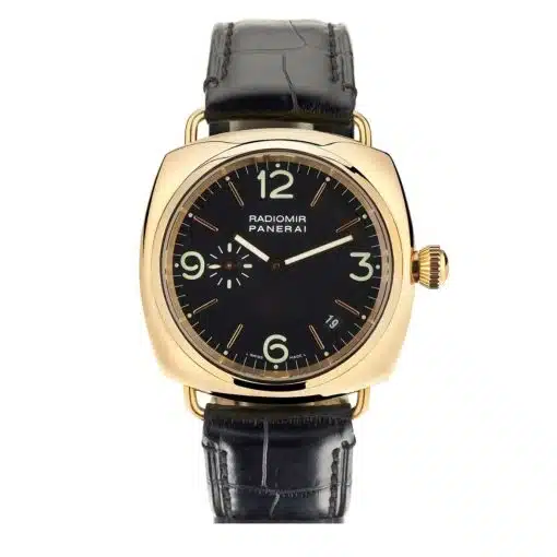 Panerai Radiomir PAM00103 Black Dial 18 Rose Gold 40mm Watch