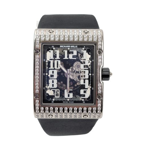 Richard Mille RM016 Ultra Flat with Full Diamond Case White Gold
