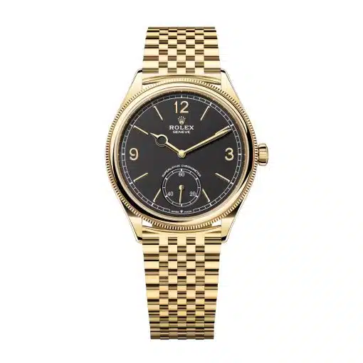 Rolex 1908 52508-0008 White Dial Yellow Gold Settimo Bracelet